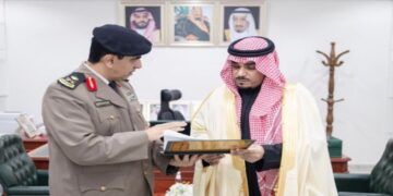 نائب أمير نجران يستقبل نائب مدير شرطة المنطقة