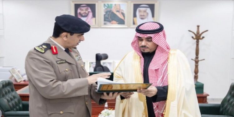نائب أمير نجران يستقبل نائب مدير شرطة المنطقة