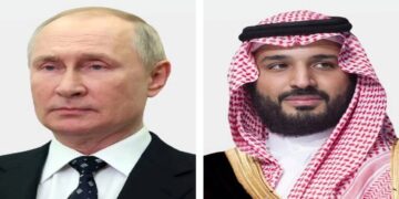 محمد بن سلمان وبوتين يبحثان جهود حل الأزمة الأوكرانية هاتفياً