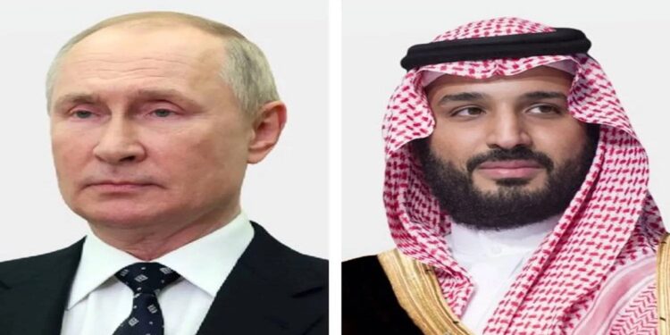 محمد بن سلمان وبوتين يبحثان جهود حل الأزمة الأوكرانية هاتفياً