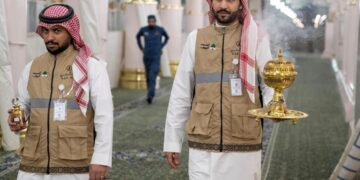 ٤٥٠ جولة تطييب وتبخير بالمسجد النبوي خلال أول 10 أيام من رمضان