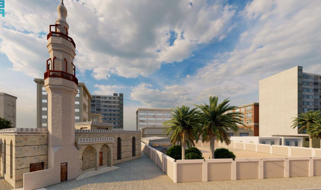 مشروع الأمير محمد بن سلمان لتطوير المساجد التاريخية يُجّدد مسجد النجدي في فرسان