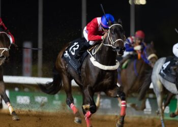 تتويج الجواد الفائز بكأس الأمن العام ضمن فعاليات موسم سباق الخيل بالرياض