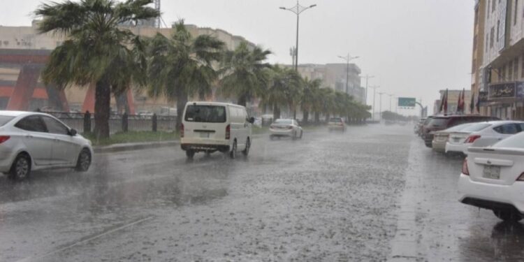 هطول أمطار غزيرة في 7 مناطق بالسعودية