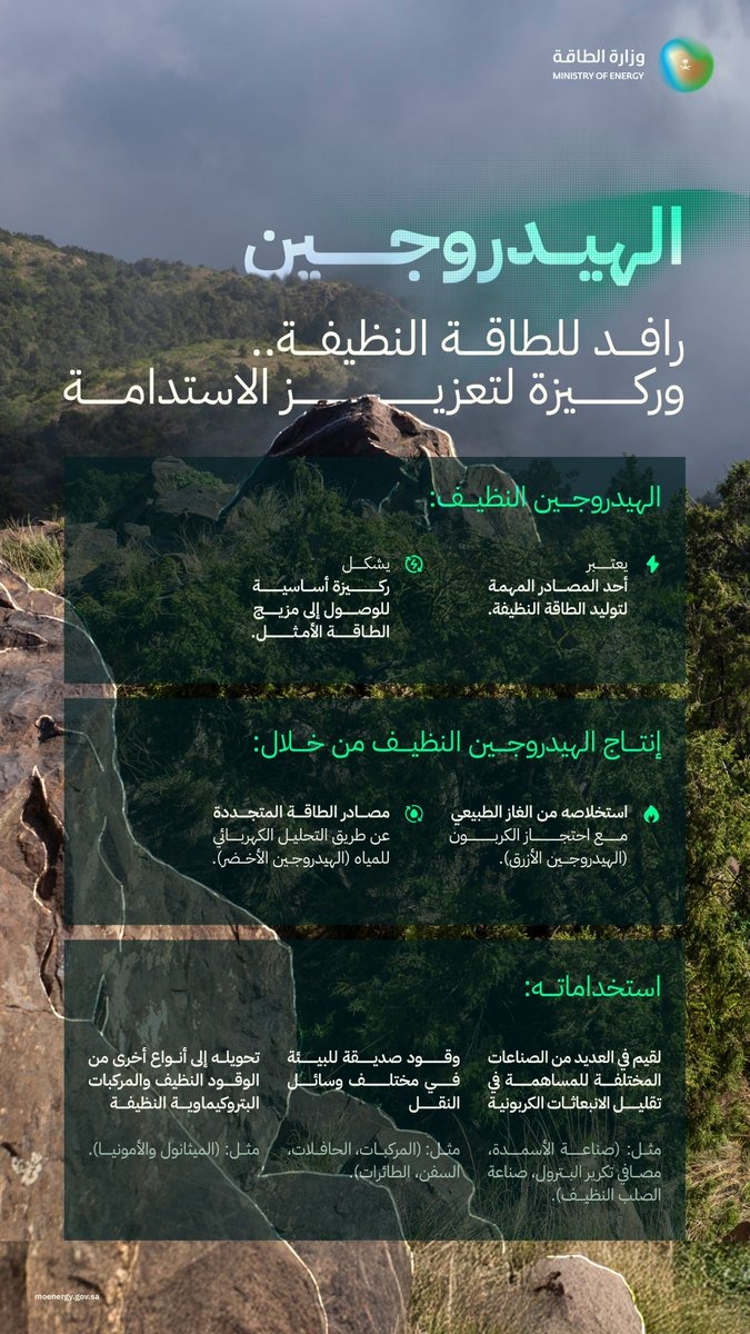 تفاعل السعودية - مشروع نيوم للهيدروجين الأخضر.. طريق المملكة الممهد لتنويع مصادر الطاقة