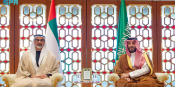 الأمير محمد بن سلمان يلتقي ولي عهد أبوظبي