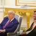 مأدبة غداء رسمية تكريمًا له.. ولي العهد يستقبل الرئيس الأمريكي في الديوان الملكي بقصر اليمامة