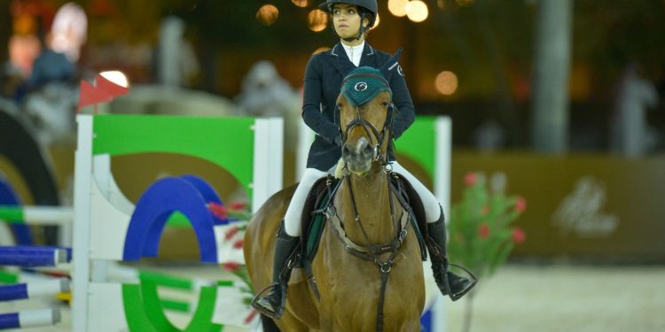 نهائي دوري قفز الحواجز للسيدات في مركز بارك هورس للفروسية بالرياض