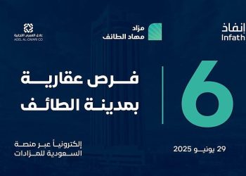 مزاد مهاد الطائف.. 6 فرص عقارية مميزة للبيع تحت إشراف مركز إنفاذ