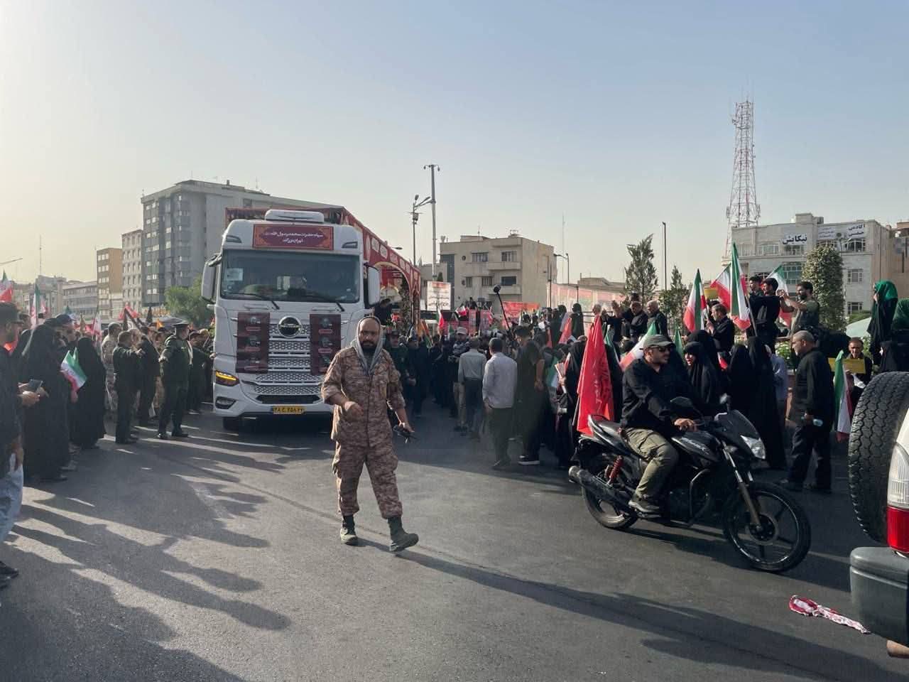 تفاعل السعودية - صور.. إيران تشيع قادتها وعلمائها النوويين ضحايا العدوان الإسرائيلي على طهران في مشهد جنائزي مهيب
