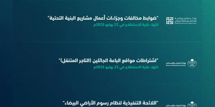 منصة استطلاع تطرح 28 مشروعًا اقتصاديًا وتنمويًا بالتعاون مع 12 جهة حكومية