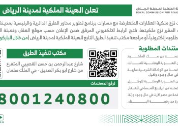 الرياض تبدأ إجراءات نزع ملكية العقارات المتعارضة مع مشاريع تطوير الطرق