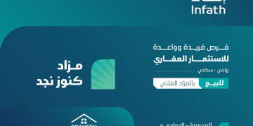 انطلاق مزاد كنوز نجد اليوم بـ6 فرص عقارية في المجمعة والدوادمي وعفيف