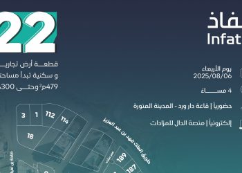 22 فرصة عقارية مميزة في مزاد صفوة المدينة تحت إشراف إنفاذ
