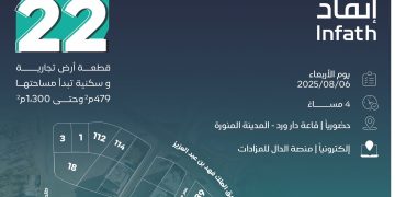 22 فرصة عقارية مميزة في مزاد صفوة المدينة تحت إشراف إنفاذ