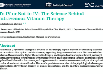 إيفركير السعودية تُحقق إنجازًا وطنيًا بنشر دراسة علمية في PubMed Central حول العلاج الوريدي