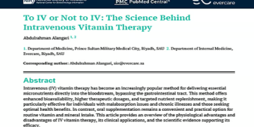 إيفركير السعودية تُحقق إنجازًا وطنيًا بنشر دراسة علمية في PubMed Central حول العلاج الوريدي