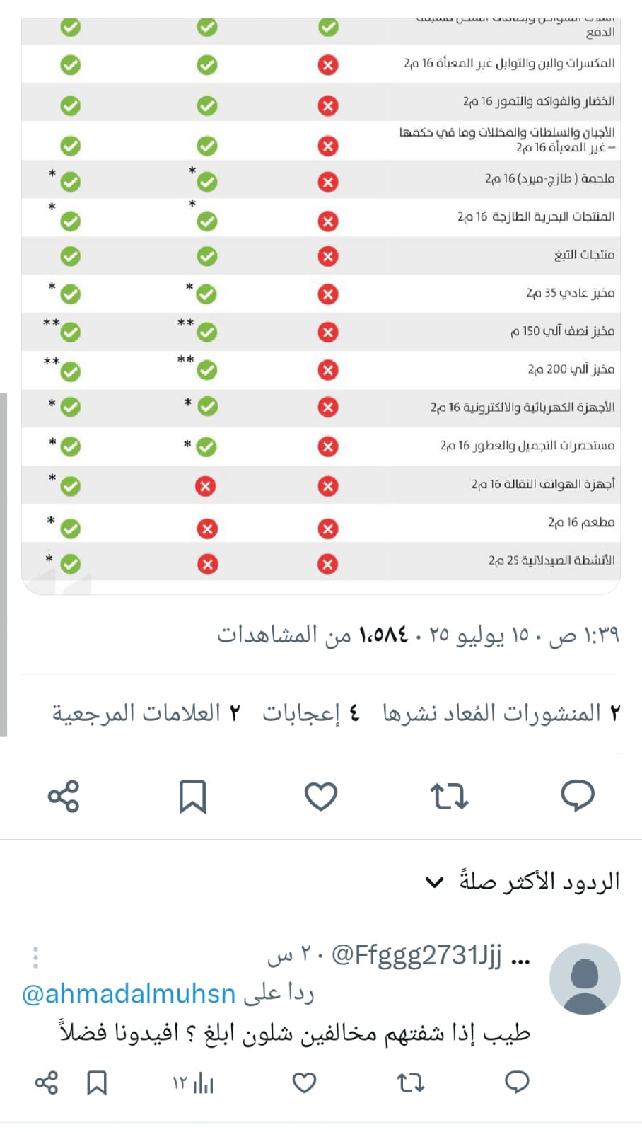 تفاعل السعودية - ردود أفعال السعودين على قرار منع بيع التبغ والخضار ومنتجات أخرى في البقالات