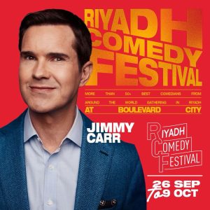 تفاعل السعودية - جيمي كار يُشعل أجواء الرياض بستاند أب ساخر في مهرجان الكوميديا الأكبر عالميًا