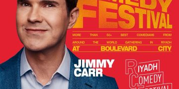 جيمي كار يُشعل أجواء الرياض بستاند أب ساخر في مهرجان الكوميديا الأكبر عالميًا