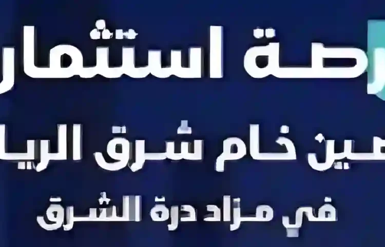مزاد درة الشرق الهجين لبيع أراضٍ سكنية وتجارية مميزة شرق الرياض
