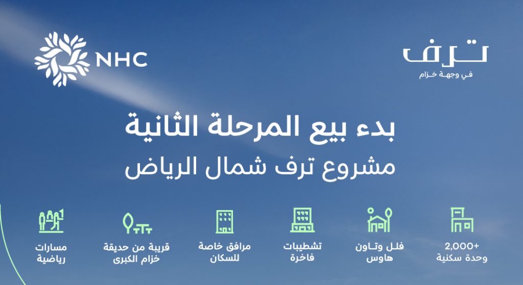 NHC تطلق المرحلة الثانية من مشروع "ترف" الفاخر في وجهة خزام شمال الرياض