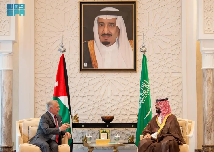 تفاصيل لقاء ولي العهد السعودي وملك الأردن في قصر نيوم