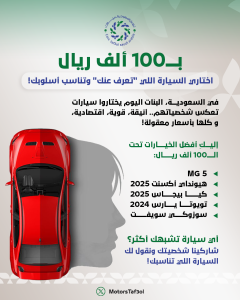 تفاعل السعودية - أفضل السيارات تحت الـ 100 ألف ريال