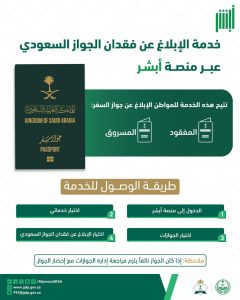 تفاعل السعودية - كيف تُبلغ عن فقدان الجواز السعودي بسهولة؟