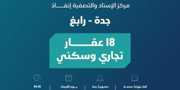 شركة تتمة العقارية تعلن عن إقامة مزاد نوادر جدة لطرح 18 فرصة عقارية مميزة