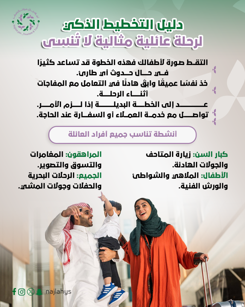 دليل التخطيط الذكي لرحلة عائلية مثالية لا تُنسى