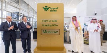 انطلاق أولى رحلات “الخطوط السعودية” إلى العاصمة الروسية موسكو