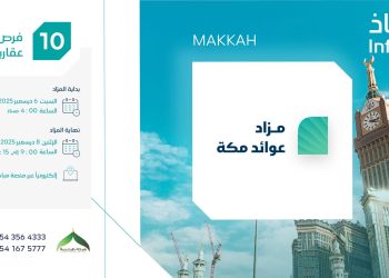 مزاد عوائد مكة الإلكتروني يفتح أبوابه لعرض 10 فرص عقارية مميزة