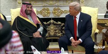 ولي العهد والرئيس الأمريكي