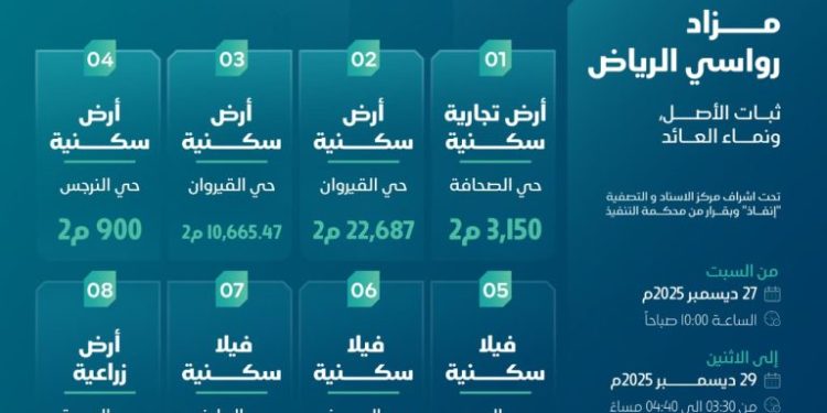 مزاد رواسي الرياض