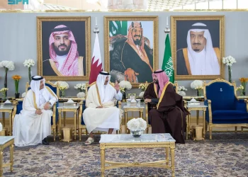 ولي العهد يستقبل أمير قطر