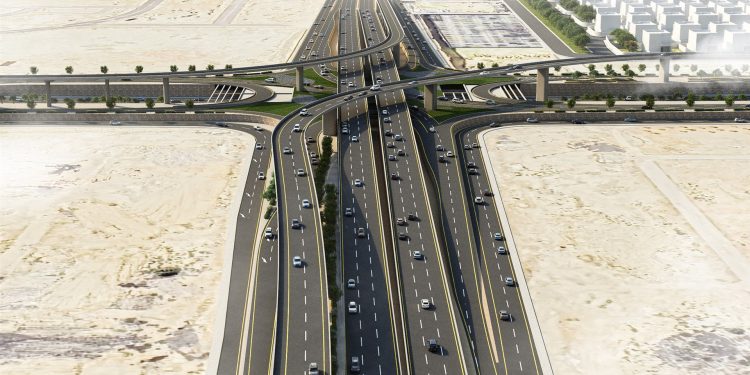 تصميم جسر تقاطع طريق الملك سلمان مع أبي بكر الصديق