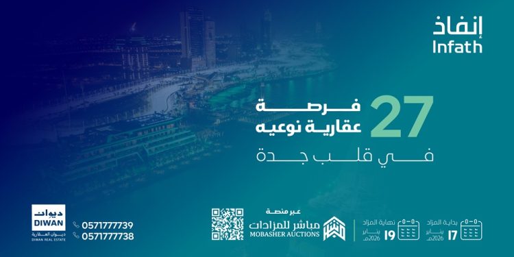 مزاد مراسي جدة يطرح 27 فرصة عقارية مميزة بمواقع استراتيجية