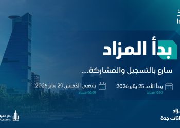 مزاد دانات جدة يطرح 25 عقارًا نوعيًا في مواقع استراتيجية بالمدينة