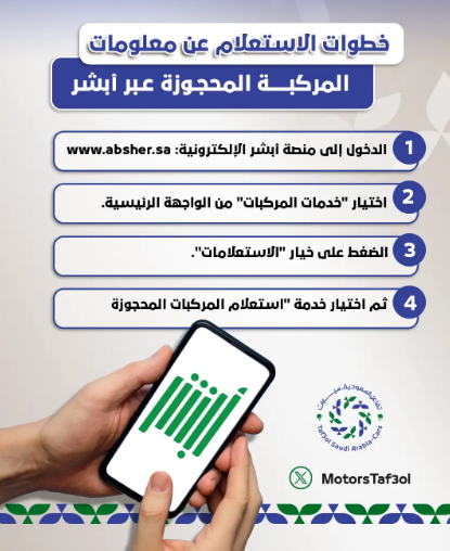 كيفية الاستعلام عن معلومات المركبة المحجوزة عبر أبشر