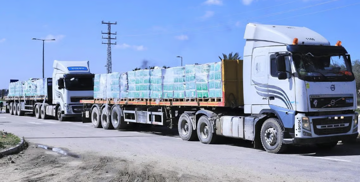 قافلة مساعدات من السعودية إلى غزة