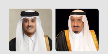 قطر تهنئ خادم الحرمين الشريفين بذكرى يوم التأسيس