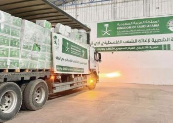 وصول قافلة مساعدات سعودية إلى قطاع غزة ضمن الحملة الشعبية لإغاثة الشعب الفلسطيني