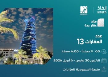 مزاد عقار جدة الإلكتروني يطرح فرصًا استثمارية متنوعة