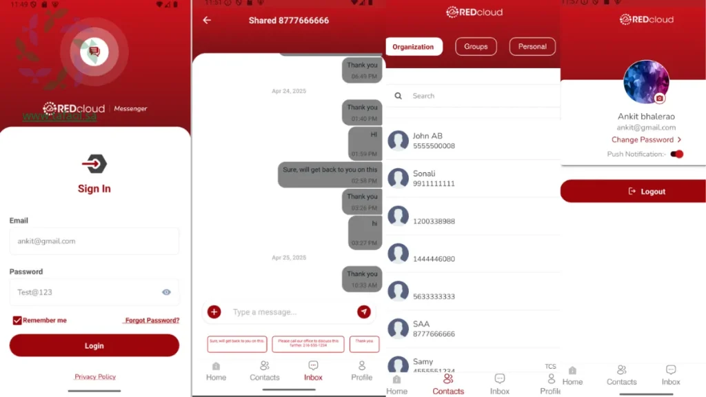 تطبيق RedCloud في السعودية