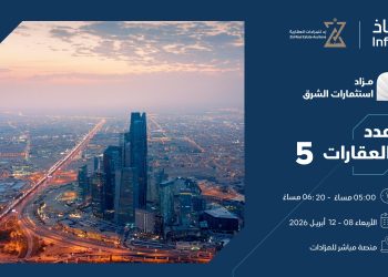 مزاد استثمارات الشرق الإلكتروني يطرح 5 فرص عقارية مميزة بالرياض