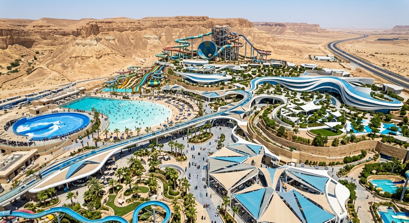 أكواريبيا الملاهي المائية الأكبر في الشرق الأوسط