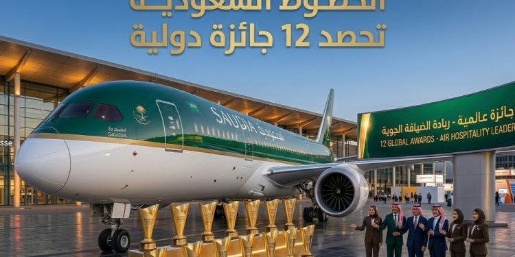الخطوط السعودية تحصد 12 جائزة