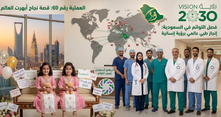 فصل التوائم في السعودية سجل حافل بـ 69 عملية ناجحة أبهرت العالم