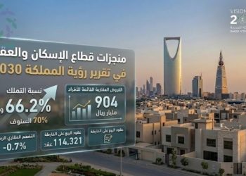 منجزات قطاع الإسكان والعقار في تقرير رؤية المملكة 2030